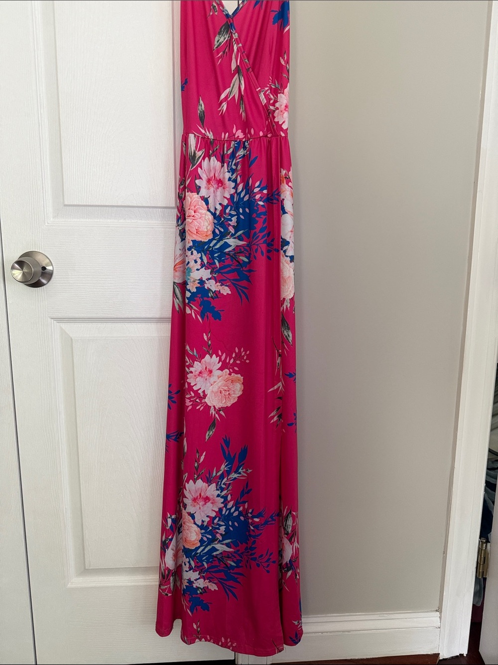 Fuchsia Floral Maxi Dress